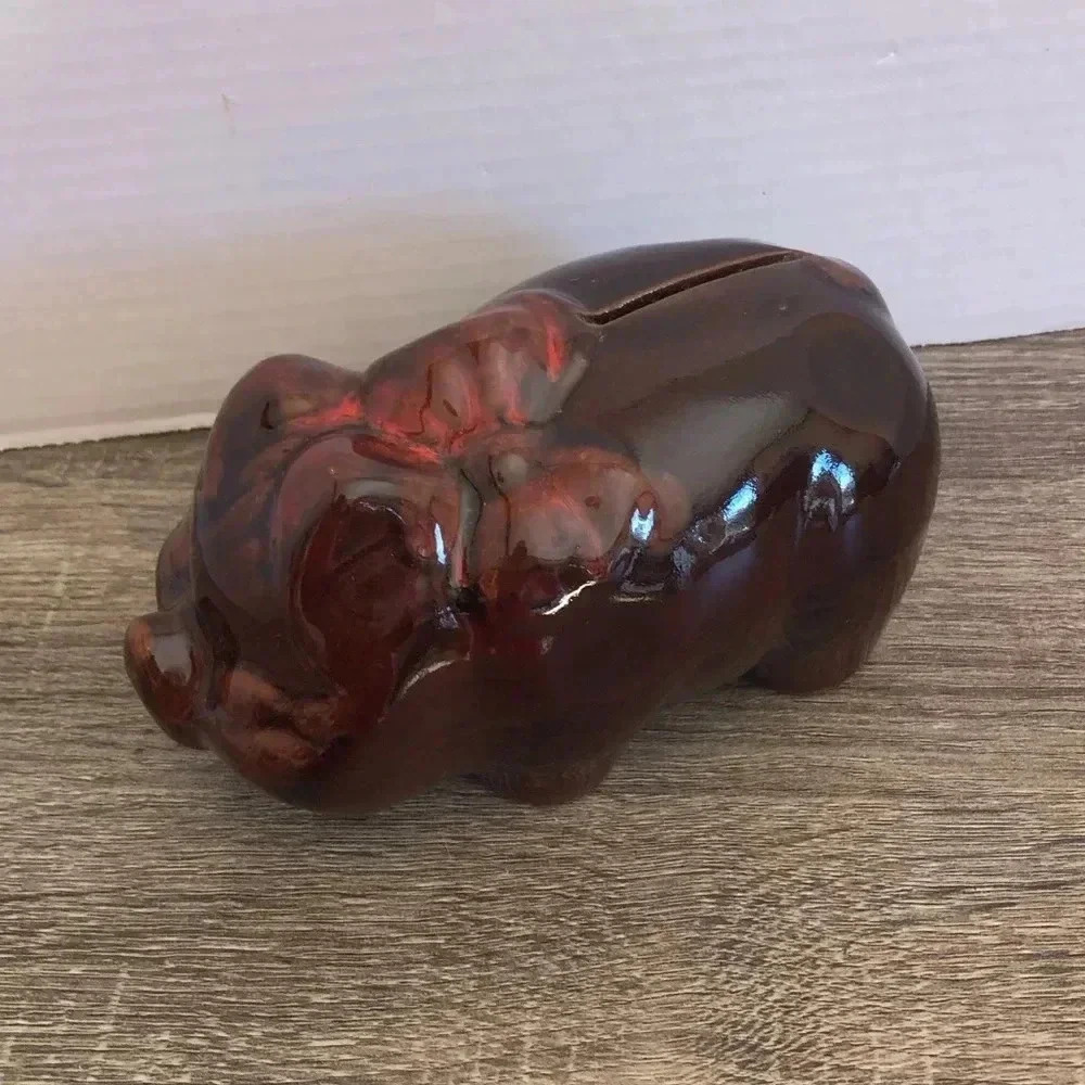 Vtg  McMaster Pottery Piggy Bank